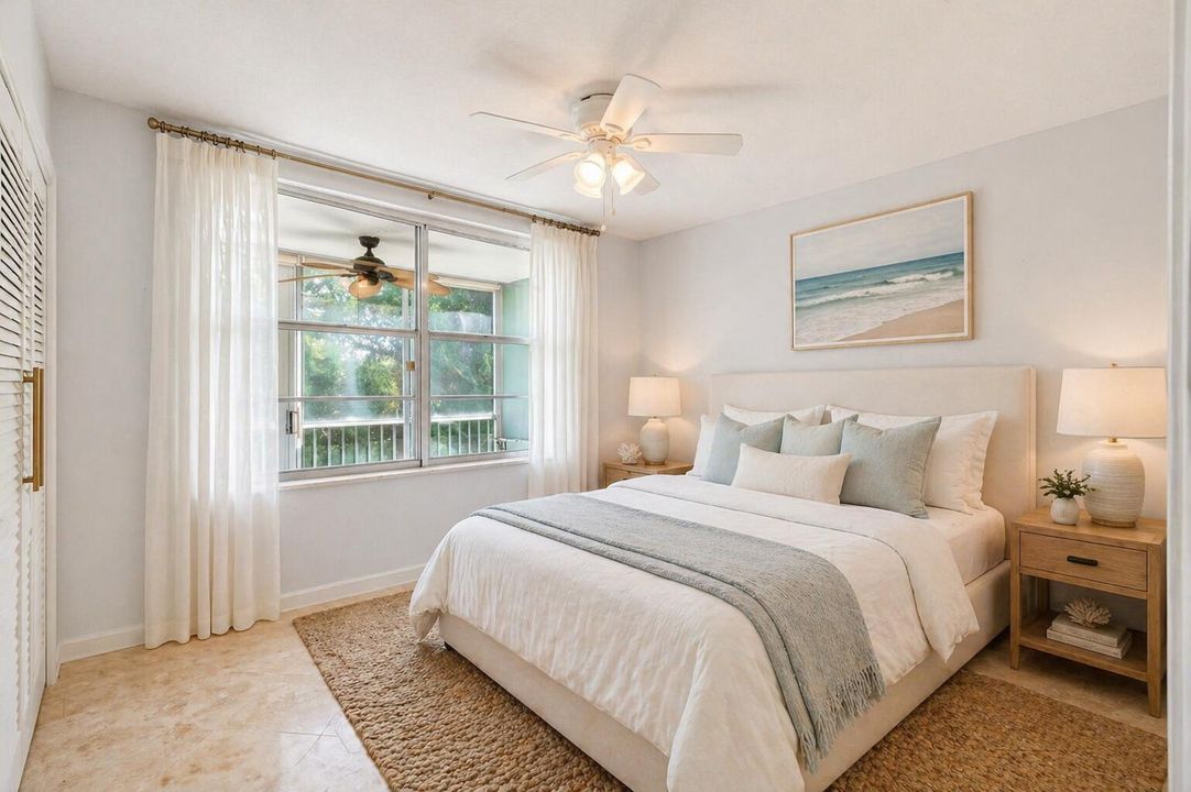 Virtually Staged Bedroom