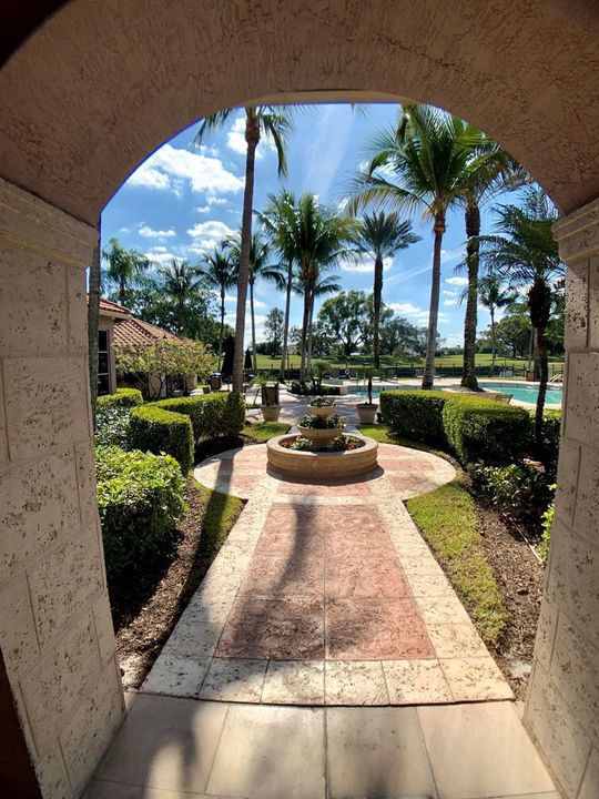 Community Pool Entrance