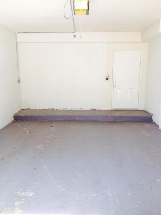 One of two side by side garages