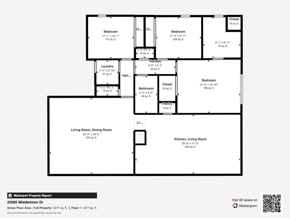 floorplan22585 Middletown Dr - Floor 1