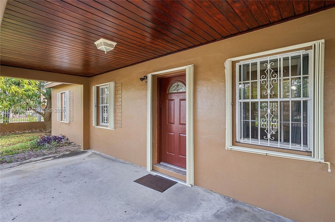 All windows have hurricane shutters