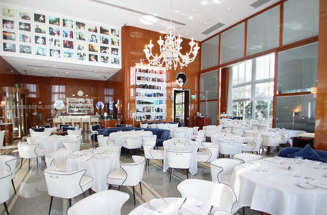 Elegant Cipriani italian restaurant - in the building