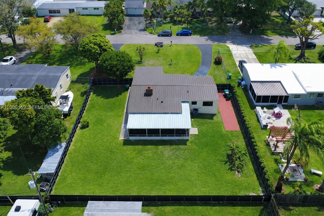 new metal roof and fence