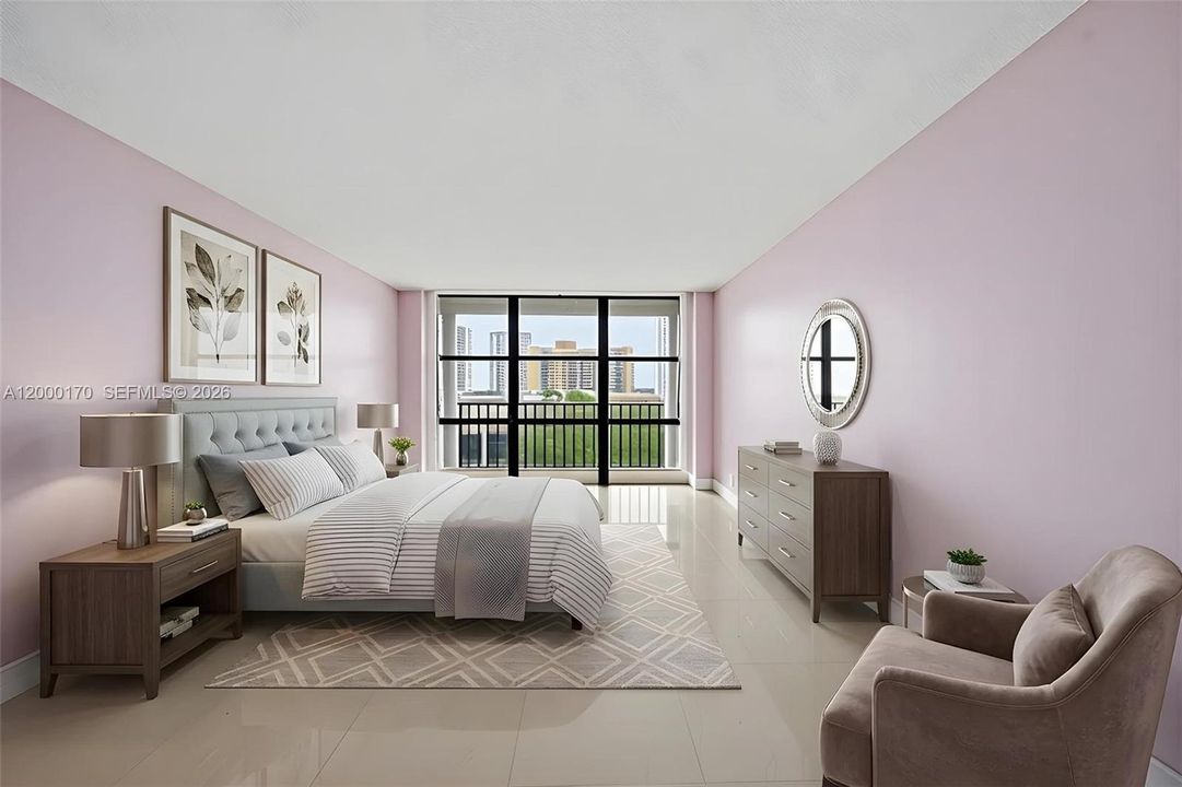 Virtually Staged - Master Bedroom