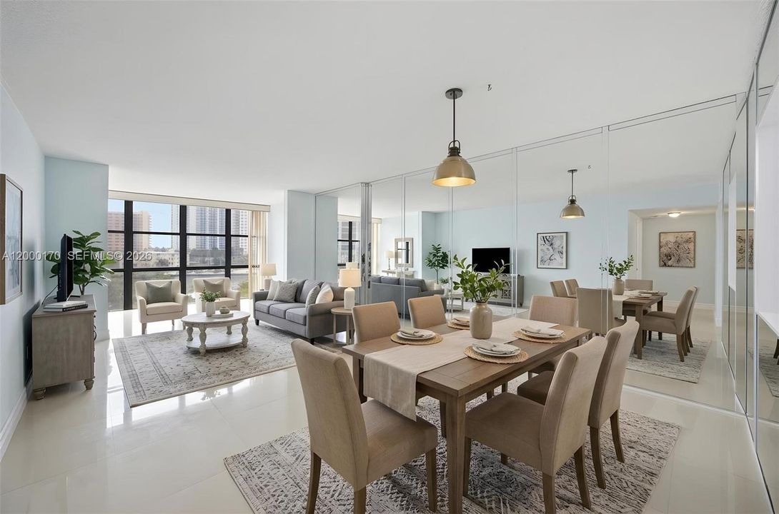 Virtually Staged - Dining/Living