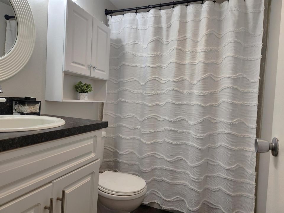 New Elegant shower curtain included