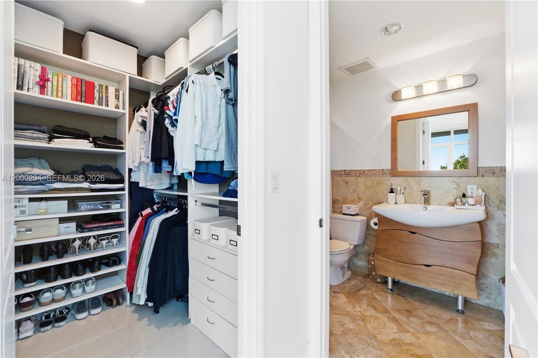 2nd Bedroom Closet and full bath