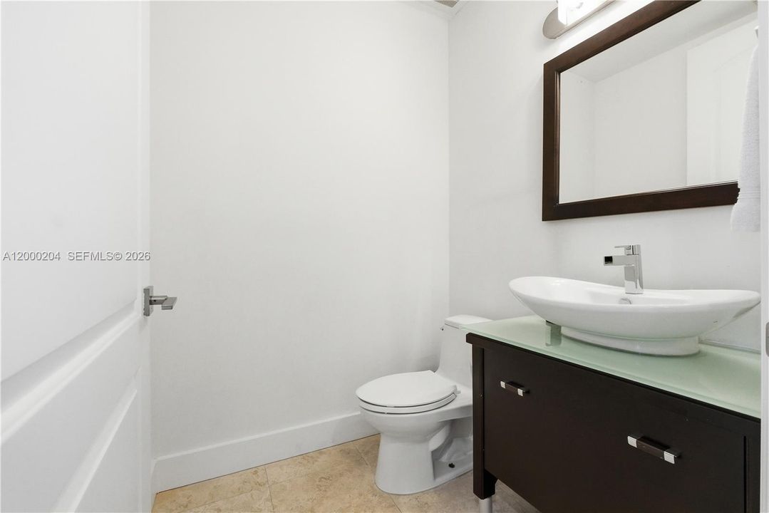 1/2 Bath at entrance