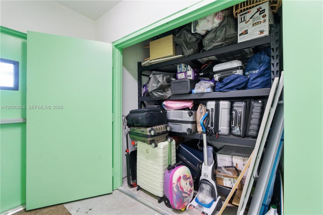 Storage across from front door