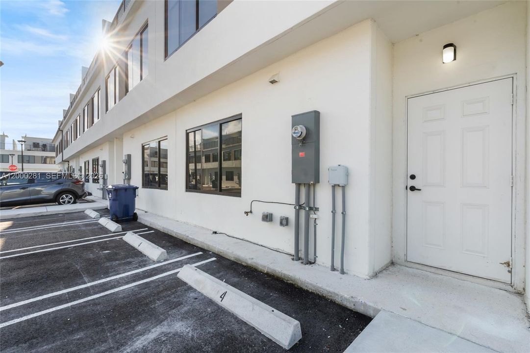 and parking space