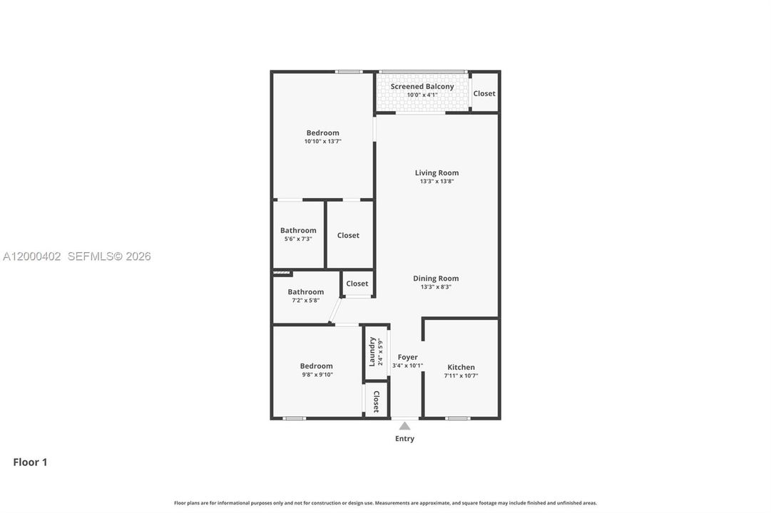 Active With Contract: $235,000 (2 beds, 2 baths, 912 Square Feet)