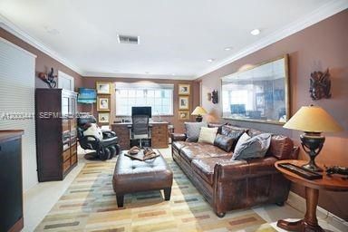 3rd bedroom used as media room