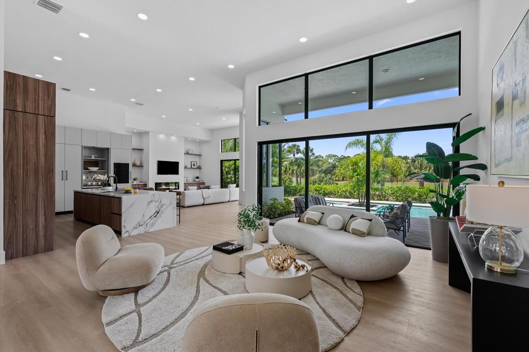 Living Room, Kitchen, Family Room