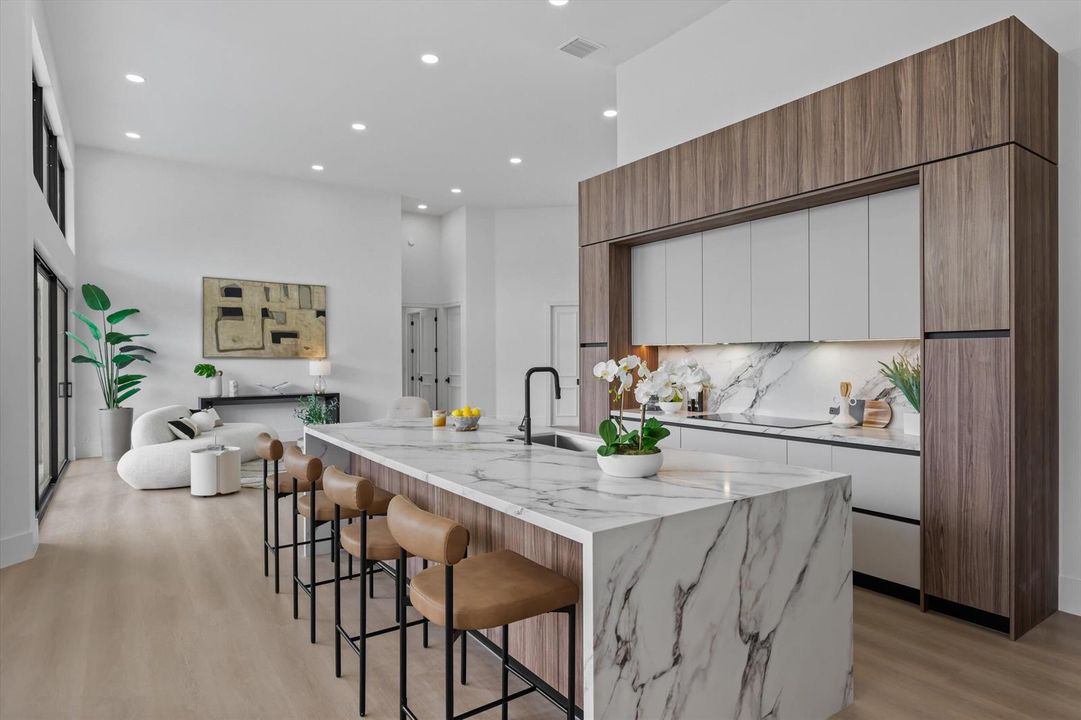 Chefs Kitchen with 8ft island