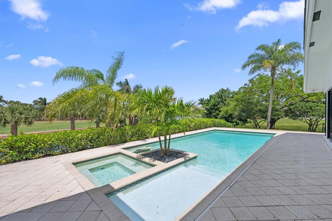 Pool with spa