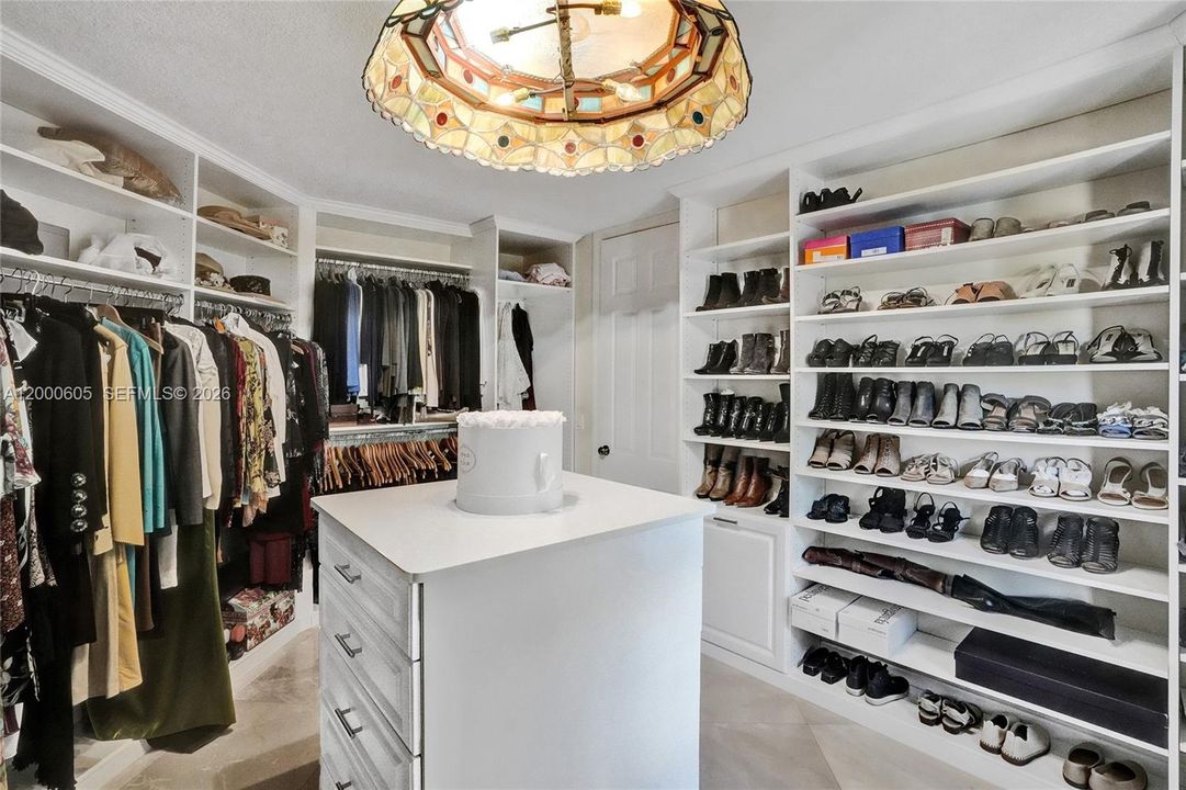 DEN CONVERTED INTO AN EXTRA CLOSET!