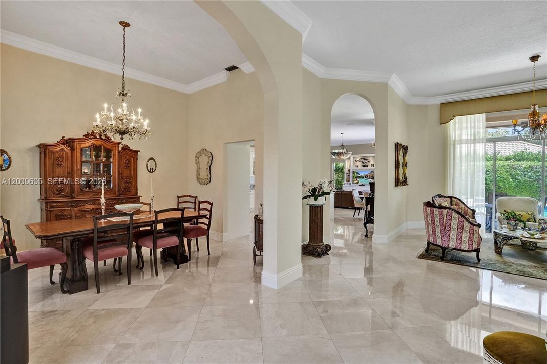 FABULOUS FLOW FROM LIVING AREA TO DINING AND INTO THE KITCHEN AREA