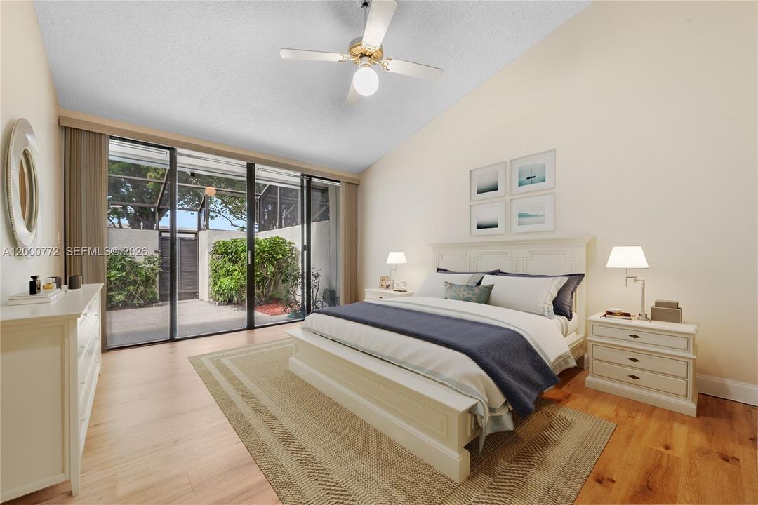 Virtually Staged Primary Suite