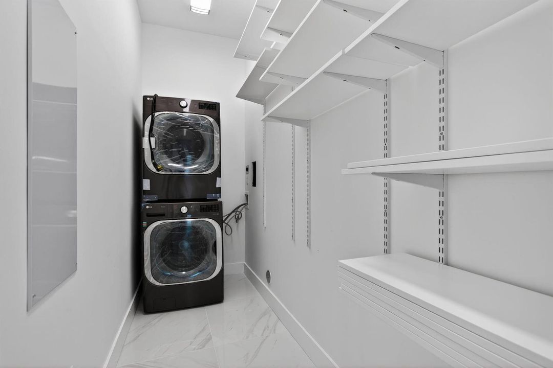 downstairs laundry room
