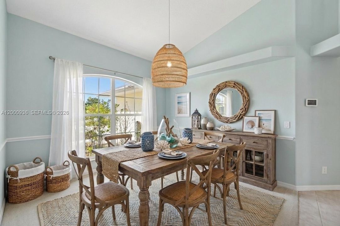 Virtually Staged Dining Room