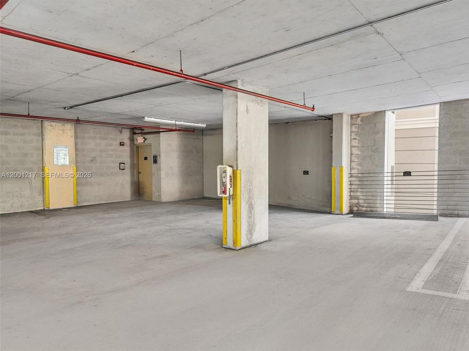 Two Parking Spaces assigned next two eachother. Same Floor as the unit, right next to the building access