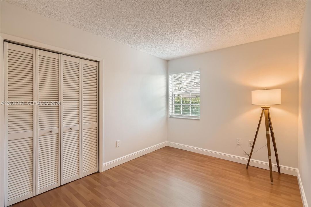 Master Bedroom has 2 closets including a walk in closet.