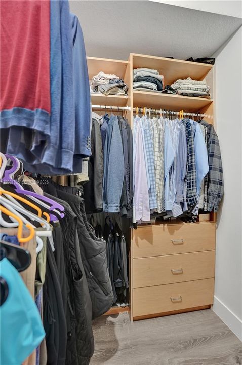 Primary closet His