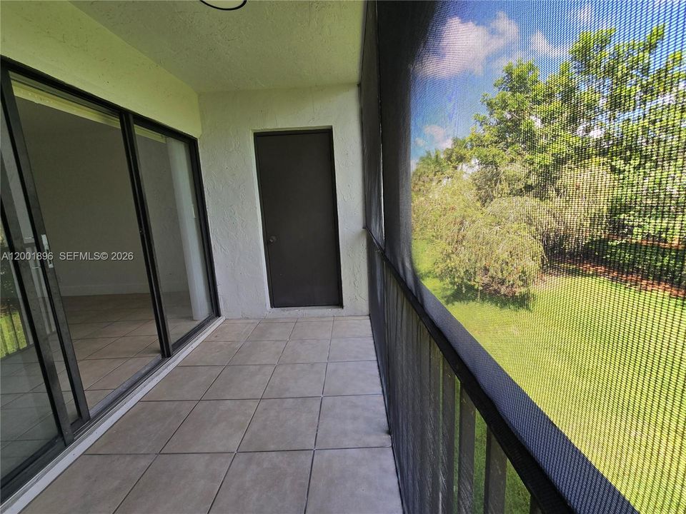 Balcony and Storage Garden View