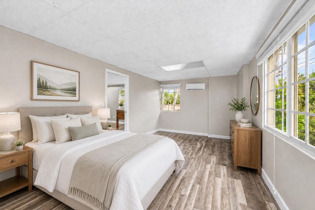 virtually staged ADU apartment bedroom