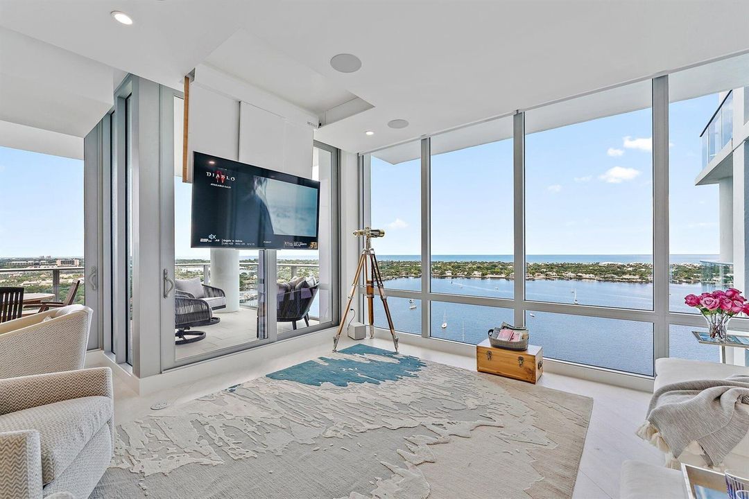 Great Room with TV Down