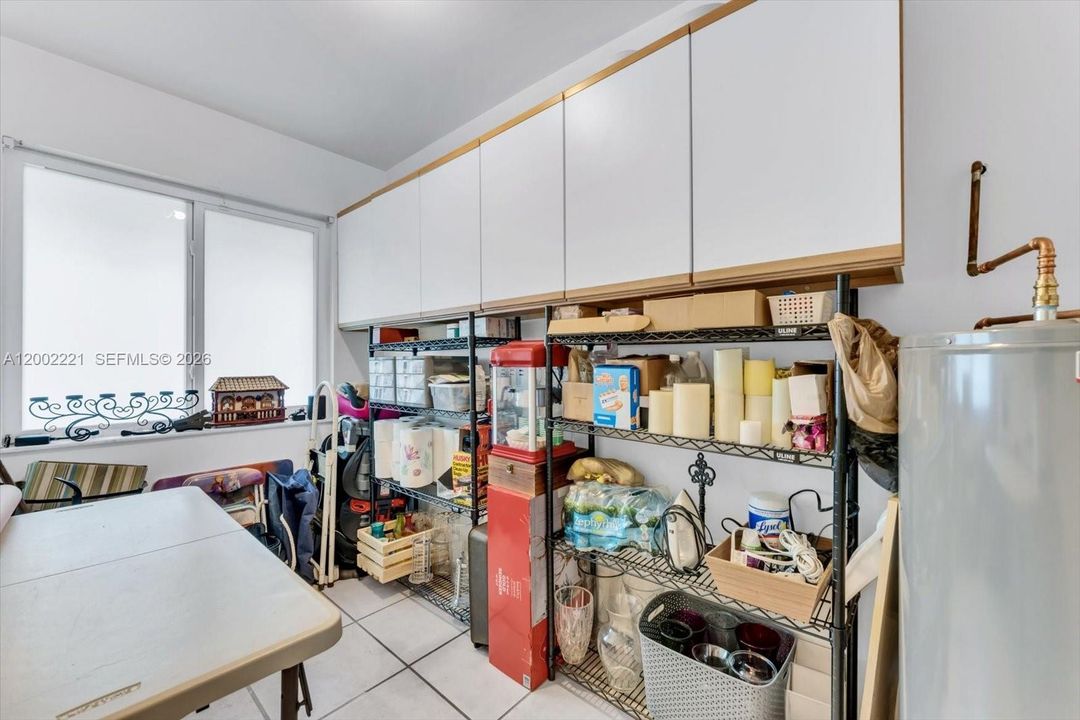 Perfect storage/utility room under A/C