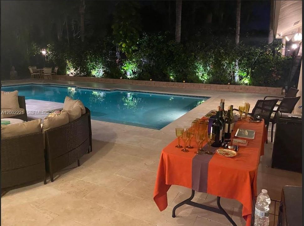 Patio and covered terrace are extra roomy and great for entertaining