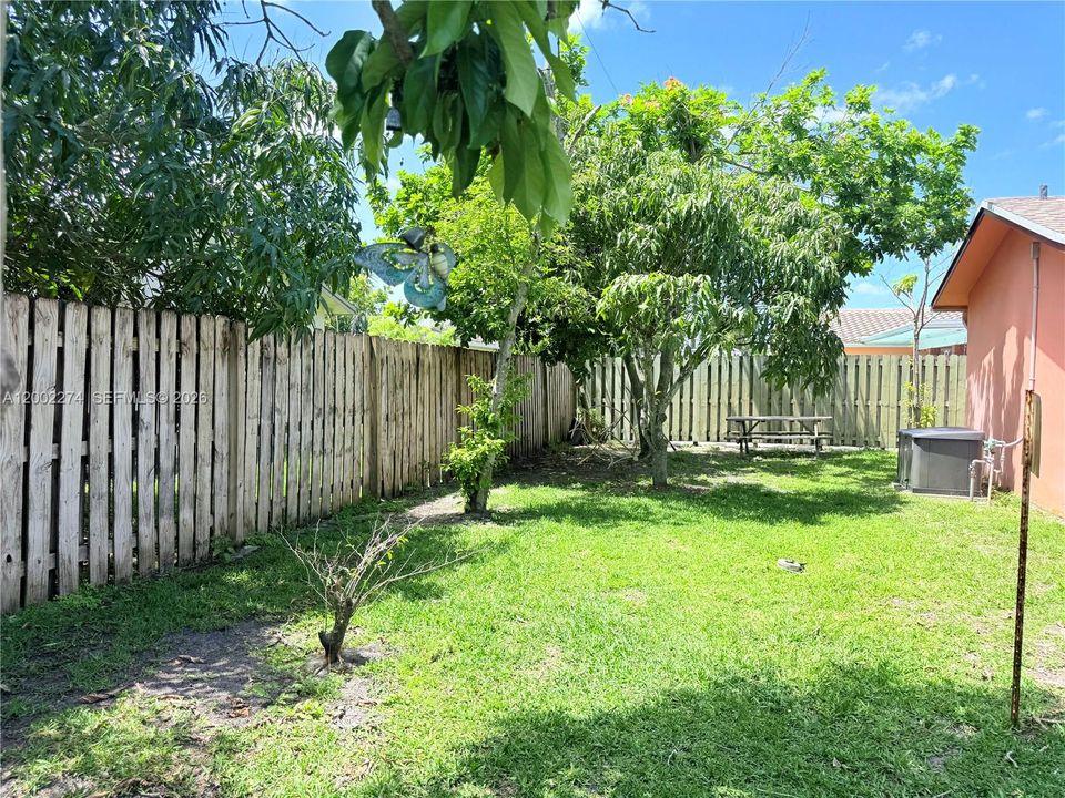 Spacious backyard,  great for entertainment