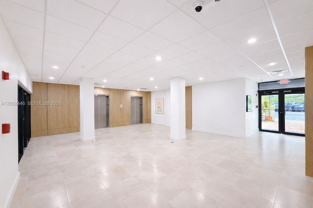 Lobby and secure elevators