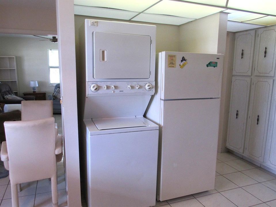 Stack W/D in Kitchen