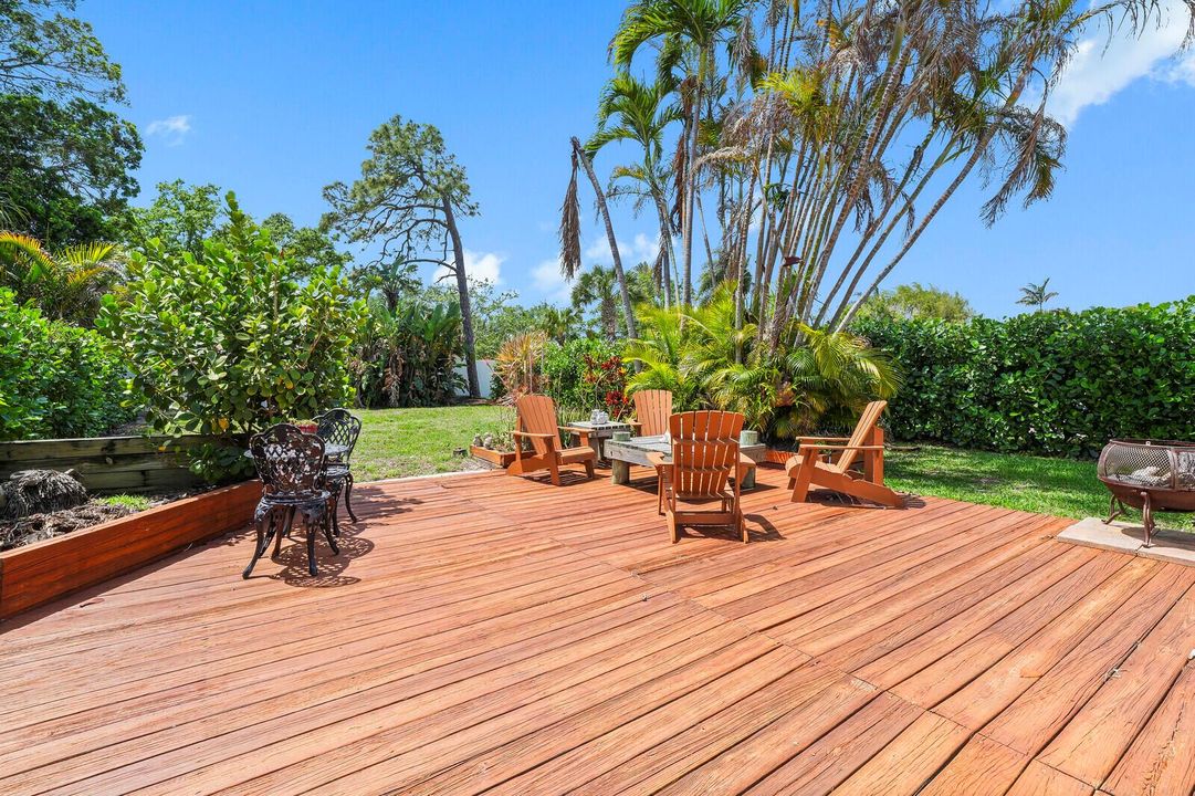 back yard deck