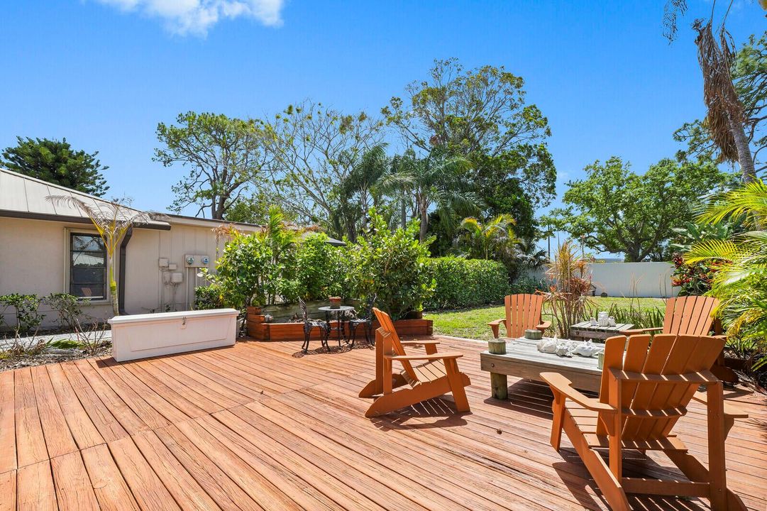 back yard deck
