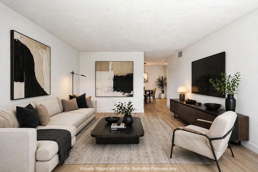 Living Room - AI Staged
