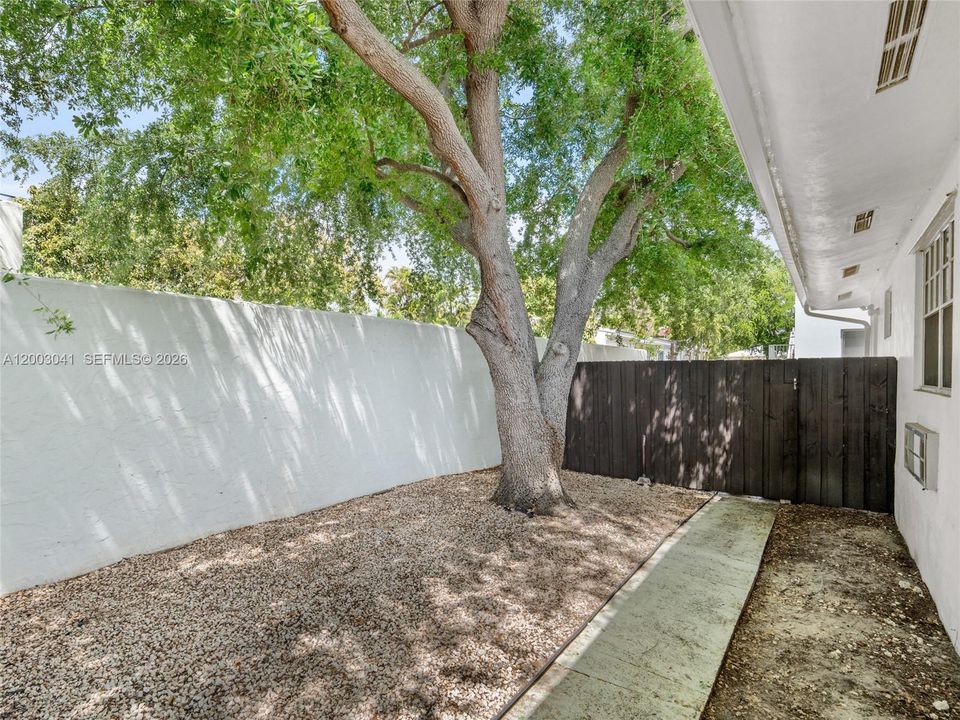 Yard - each unit has its private backyard