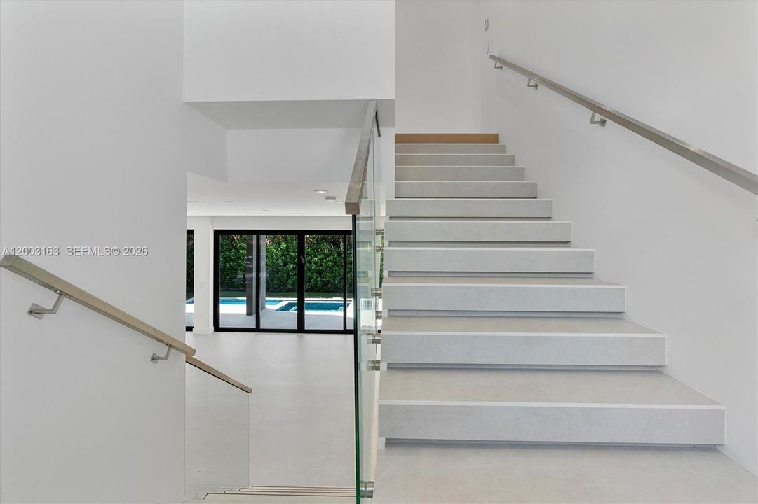 from second to upper floor