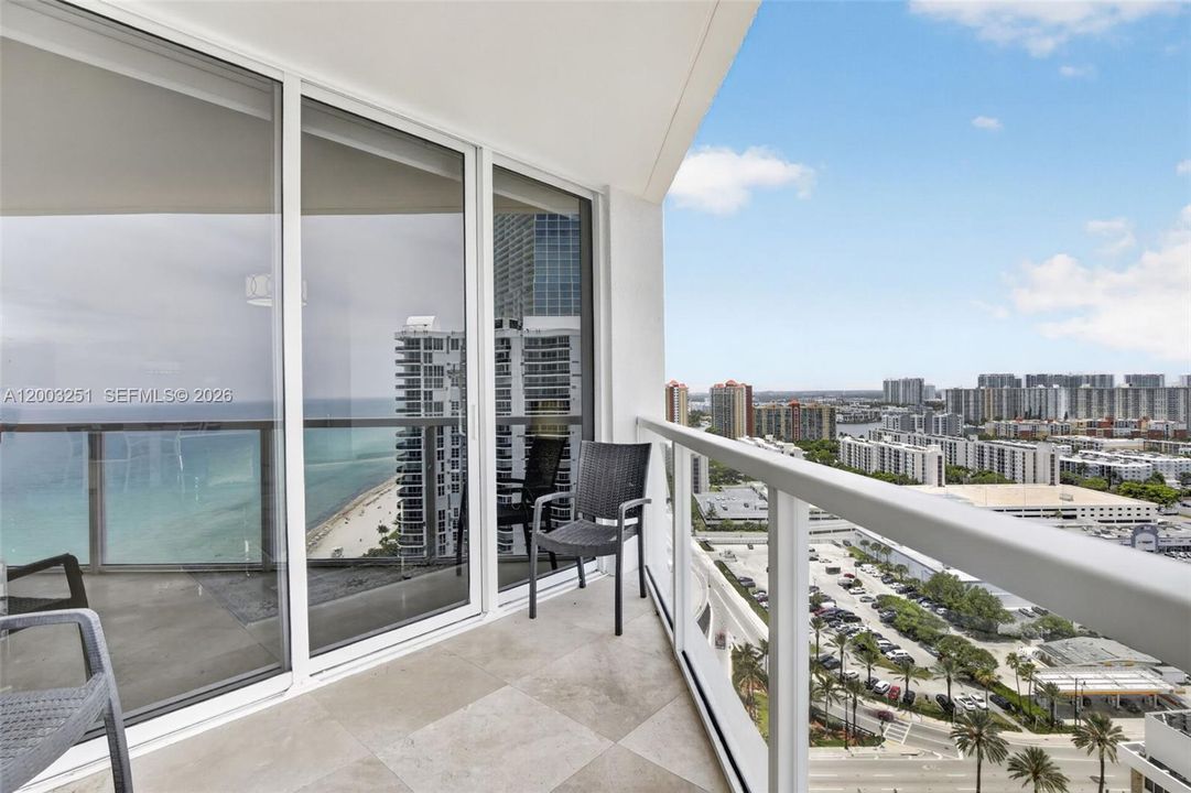 Balcony from the living room