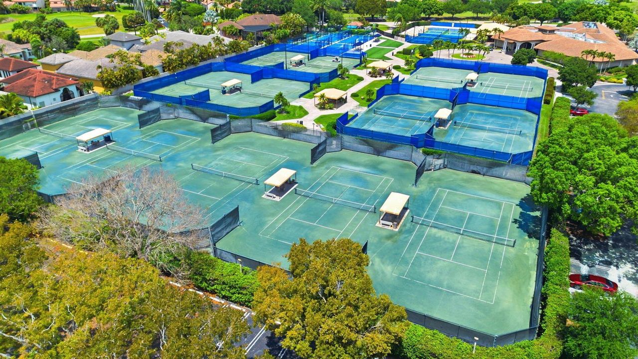 Aerial Boca Pointe Tennis