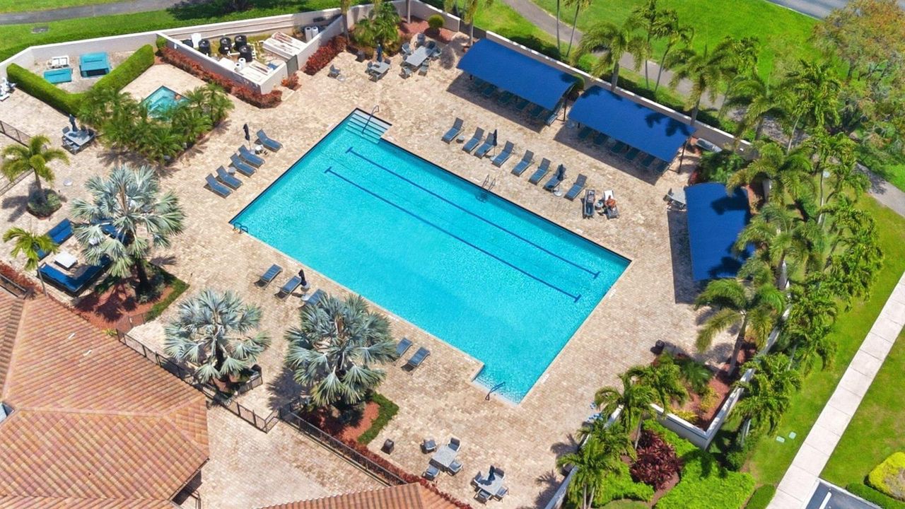 Aerial Boca Pointe Pool