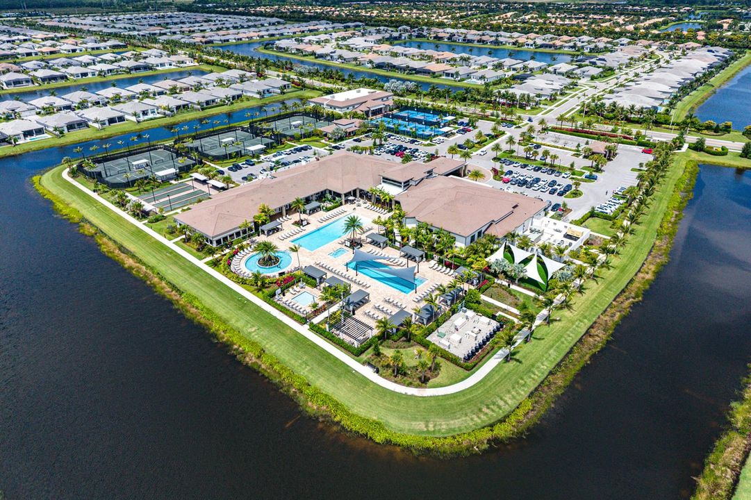 Aerial View of Club & Rec Facilities