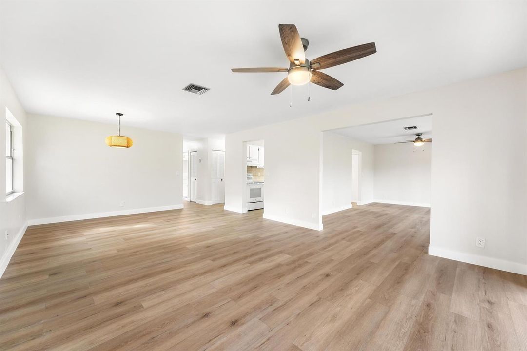 Living to family room