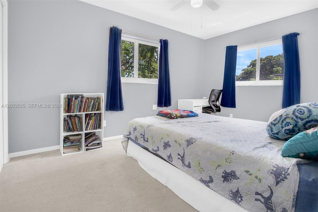 SPACIOUS 2ND BEDROOM WITH DOUBLE IMPACT WINDOWS