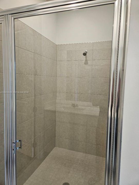 Large master shower