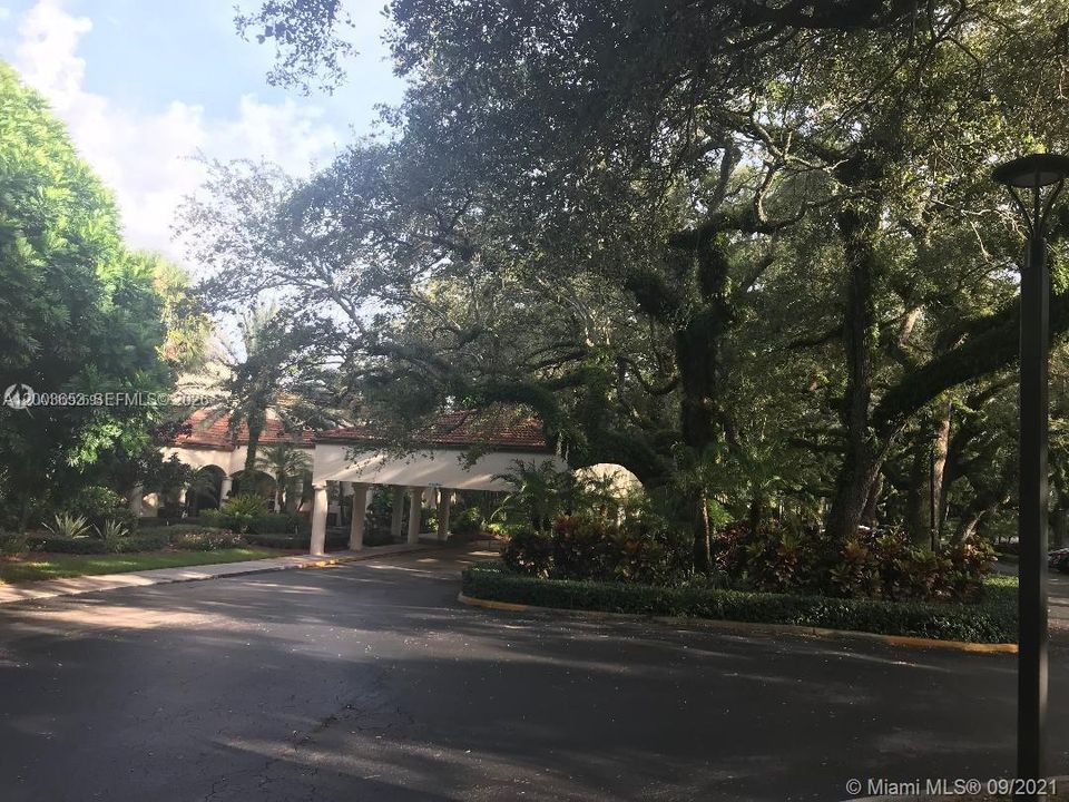 Country club entrance