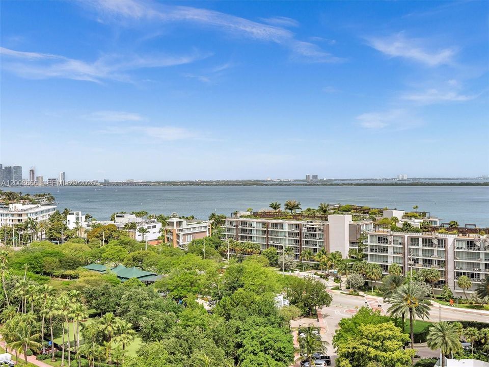 Open Bay and Miami Skyline views with sunsets
