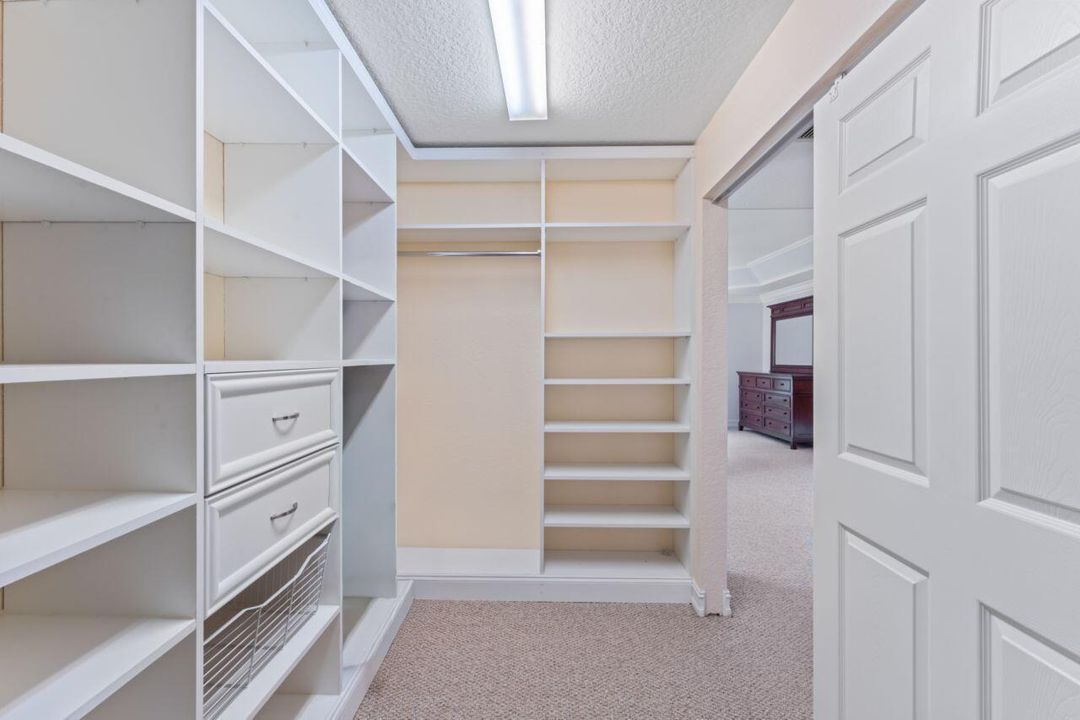 Primary walk in closet